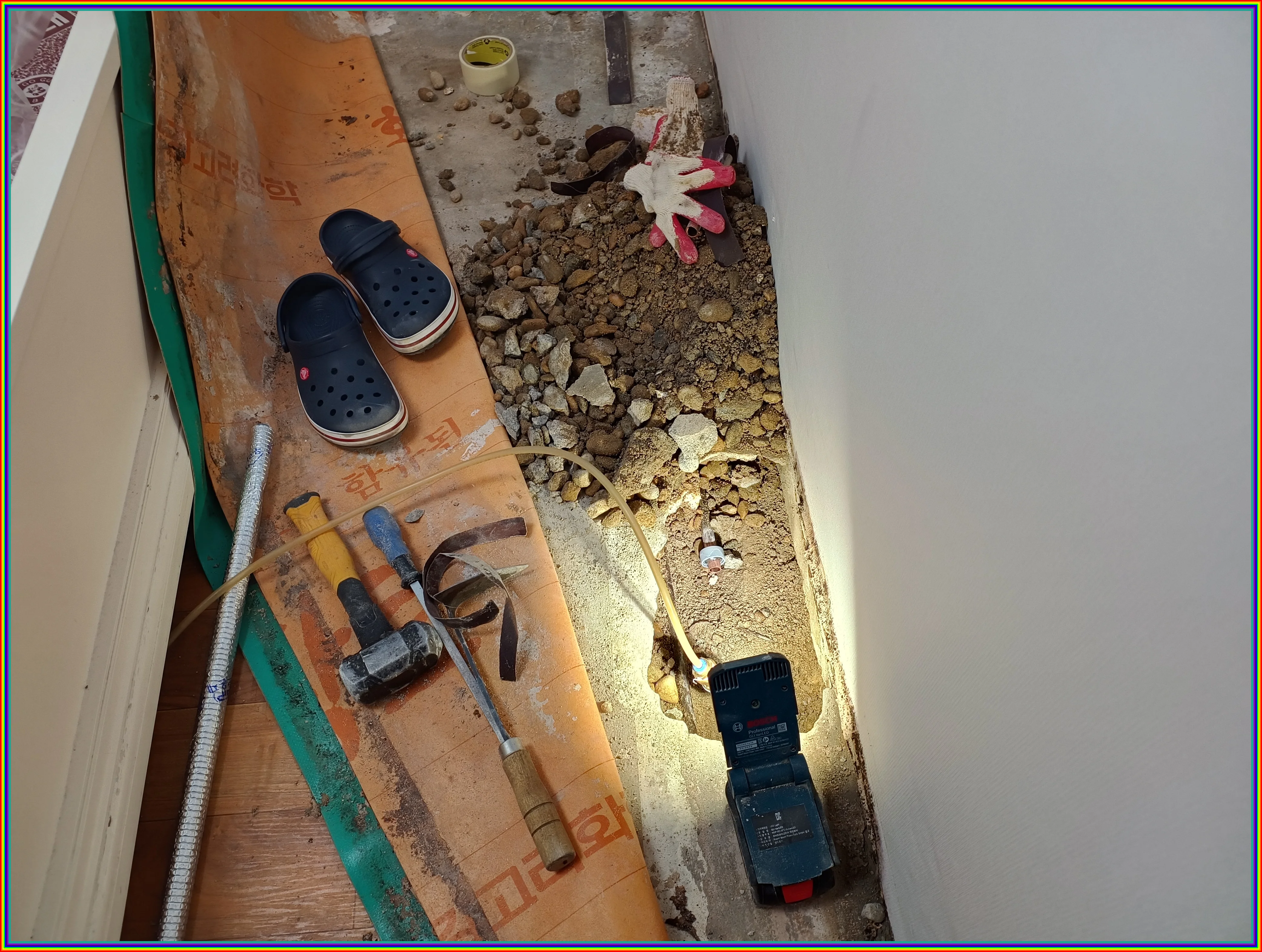 누수 현장 이미지